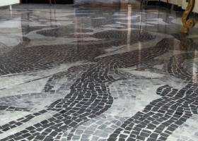 Rénovation d'un terrazzo en mosaïque